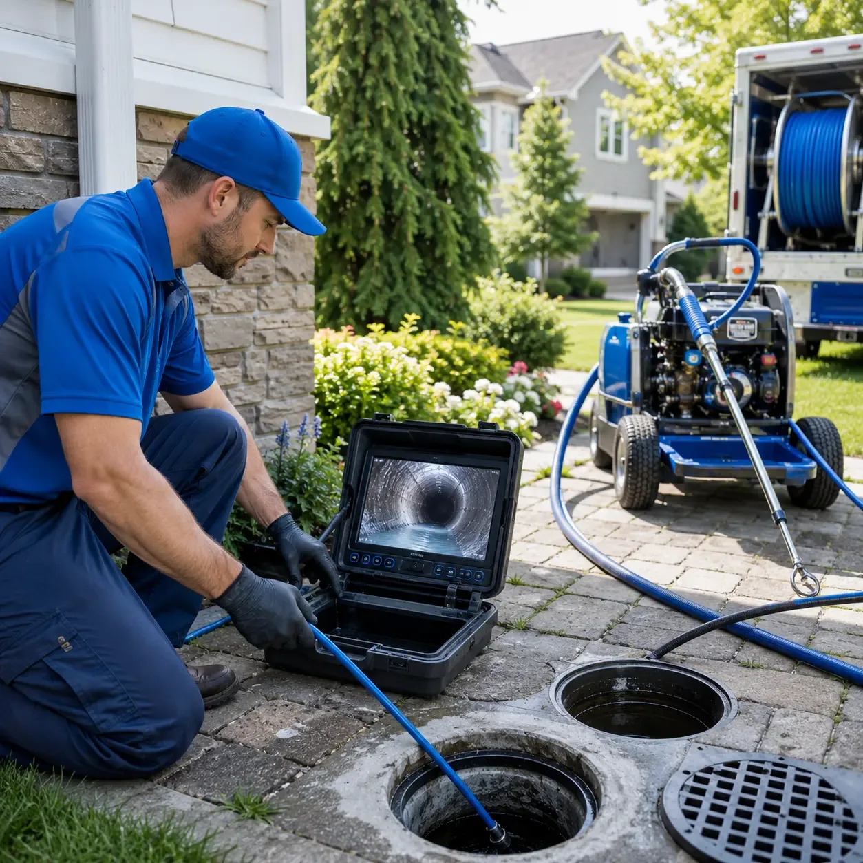 Outdoor drain cleaning professionals serving Big Springs, WV